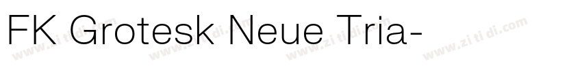 FK Grotesk Neue Tria字体转换 FK Grotesk Neue Tria字体转换